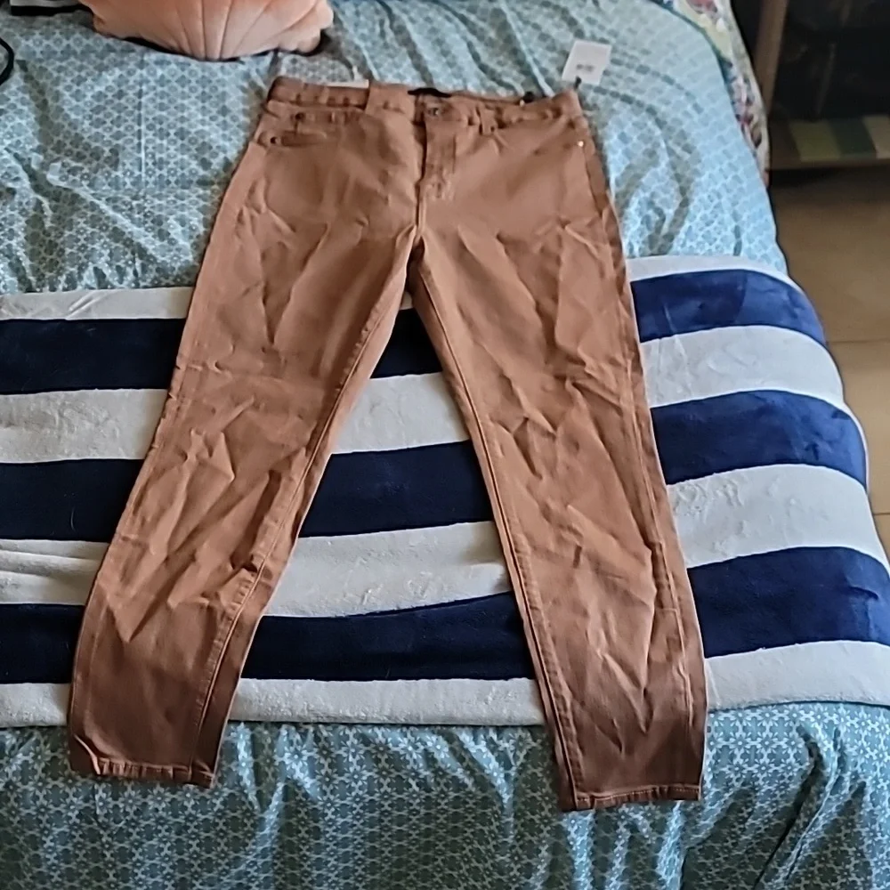 High Waist Ankle Skinny Jeans - Picture 6 of 9